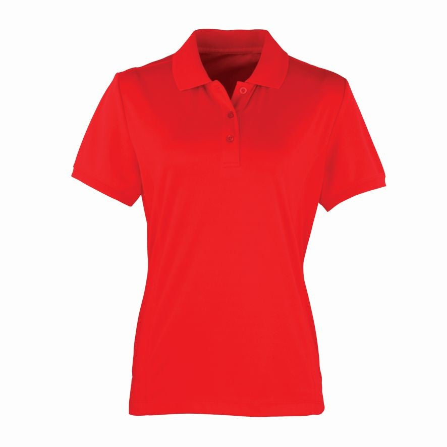 Women's Coolchecker Pique Polo | STRAWBERRY
